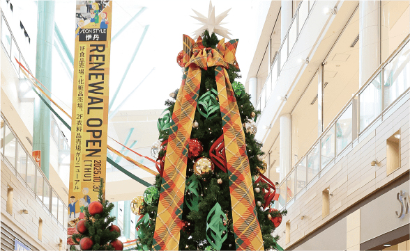 イオンモール伊丹 クリスマス装飾