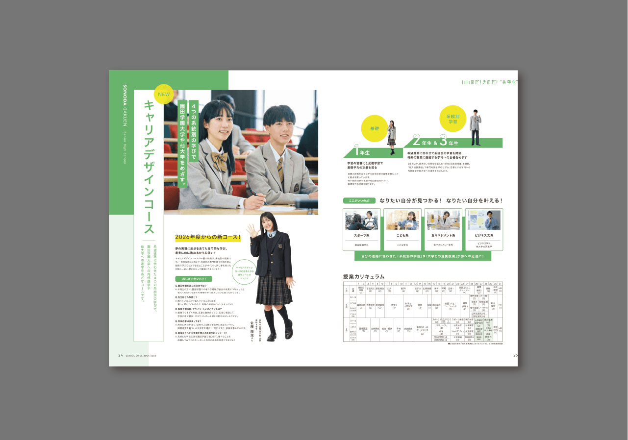 園田学園中学校・高等学校学校案内パンフレット5